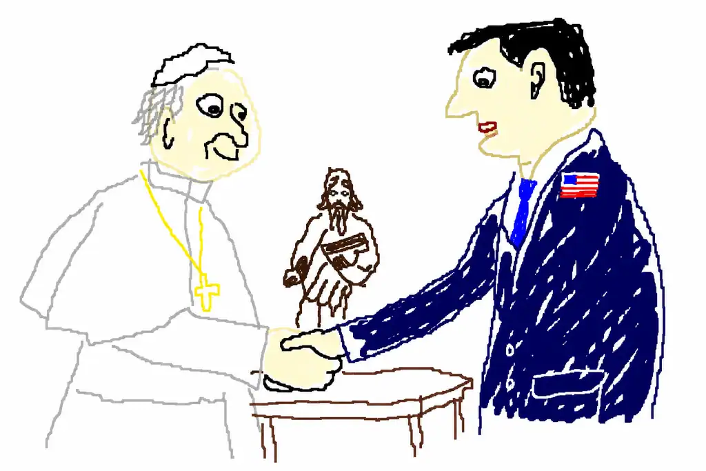 rubio sees pope while u.s. and vatican are mad